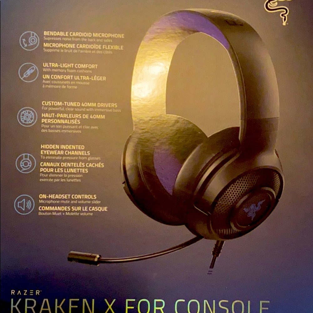 Kraken X wired headset for console